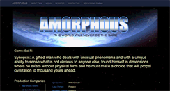 Desktop Screenshot of amorphousmovie.com